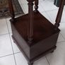 Antique  cupboard oak marble top Image 4