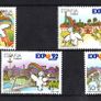 1990 Spain EXPO `92, Sevilla (issue 5) Commemorative Stamps Mint Never Hinged (MNH) with marketing pamphlet Image 3