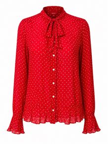 Red Gant Pilka Dot Blouse