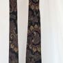 Christian Dior Tie Paris Paisley Silk Mens Vintage Designer Necktie Italy Image 4
