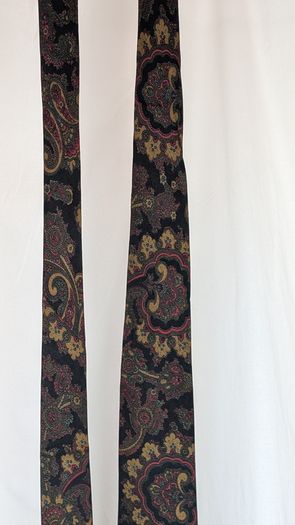Christian Dior Tie Paris Paisley Silk Mens Vintage Designer Necktie Italy