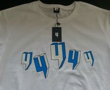 White and Blue Yelir T Shirt