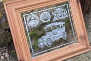 Vintage shell motor mirror free postage