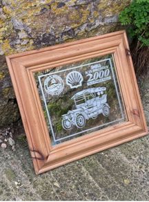 Vintage shell motor mirror free postage