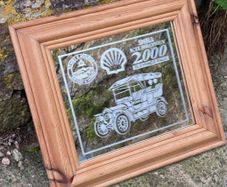 Vintage shell motor mirror free postage