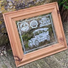 Vintage shell motor mirror free postage