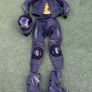 Motor cycle racing leathers with boots, gloves and helmet. Image 4
