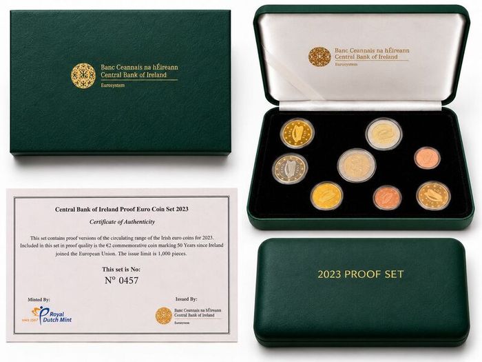 2023 Ireland Euro Coin Set. 5.88 Euro. 9 Coins. Proof