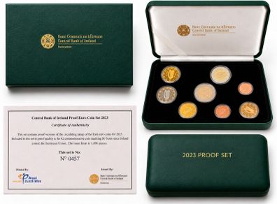 2023 Ireland Euro Coin Set. 5.88 Euro. 9 Coins. Proof