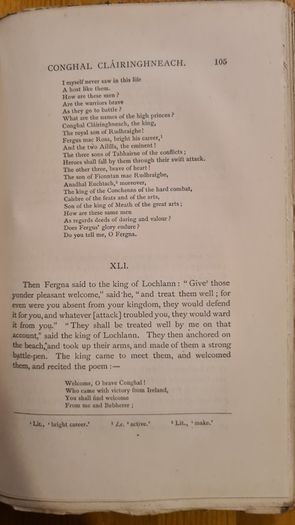 Caitreim Congail Clairingnig. Marital Career Of Co Ghal Clairinghneacht. Edited For The First Time With  Translation, Introduction, Poets, And Glossery. By Patrick M Mcsweeney. 1904 Hardback.
