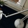 Floor lamp white, metal, 180cm, (rotatable/foldable) Image 2