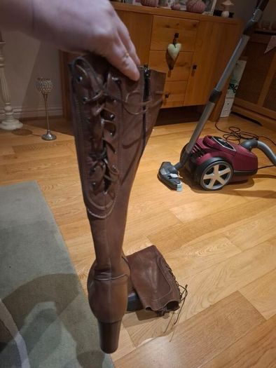 Geox tan knee height boots