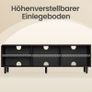 Modern TV Stand 140cm Fluted Glass Storage Cabinet Image 6