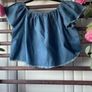 top betshka size medium denim off shoulder top Image 5