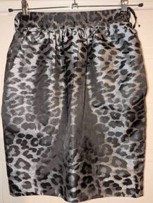 Gorgeous silver leopard print midi skirt from River Island