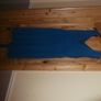 Blue Grecian style occasion dress Image 2