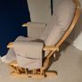 Babylo Milan Glider Chair & Matching Gliding Footstool, Excellent Condition Image 3