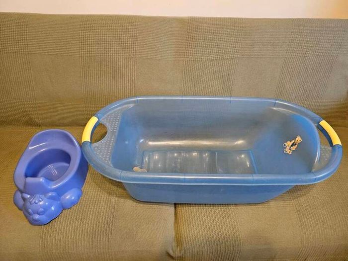 Baby bath tub and potty