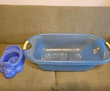 Baby bath tub and potty