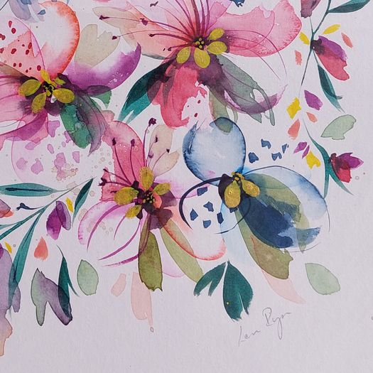 Original Watercolour Floral Painting