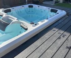 Swim Spa and Integrated Hot Tub