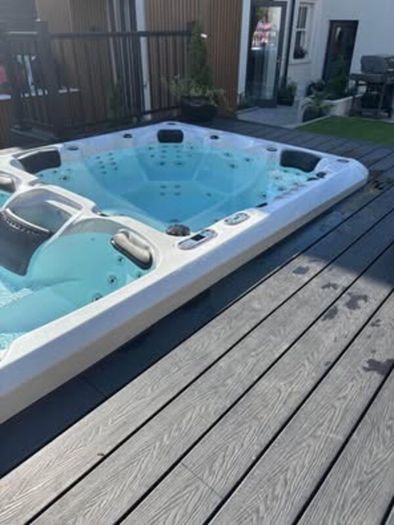 Swim Spa and Integrated Hot Tub