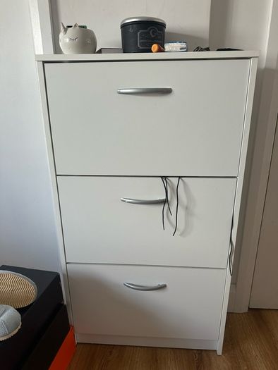 White Shoe Cabinet