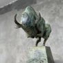 Raging  Bull Sculpture - Patinated Bronze Image 3