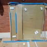 Wetroom with hinged flipper panel in chrome Image 5