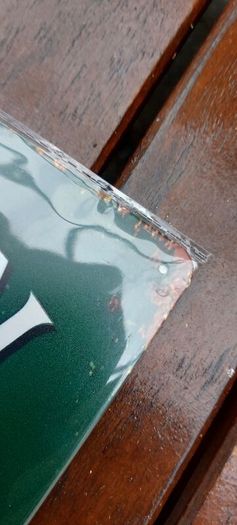 Jameson irish whiskey metal advertising repo sign,,see pictures for condition,sold as seen ,buyer collects or pays postage thank you,
