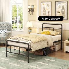 Single Bed Frame 3ft with Headboard and Footboard