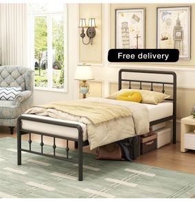 Single Bed Frame 3ft with Headboard and Footboard