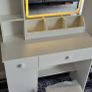 dressing table with light and stool Image 6