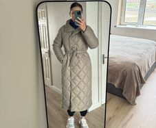 Vero Moda quilted high neck maxi puffer coat XS S