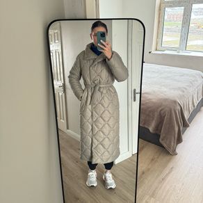 Vero Moda quilted high neck maxi puffer coat XS S