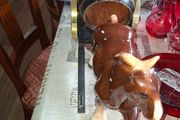 Beautiful Large Ceramic Horse and Cart with Large Barrel Postage Available