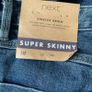 Next Men's super skinny indigo button fly jeans 34 / 31 Image 6