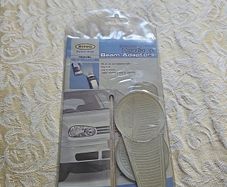 Car headlamp beam adapters. For driving in Europe. Collection only.