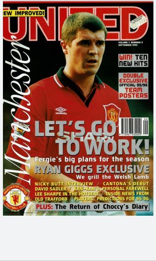 Man Utd 'UNITED' official magazines 1995