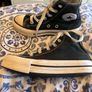 UK 12.5 black converse platform Image 2
