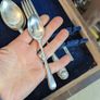 Vintage cutlery set in wooden box Image 7
