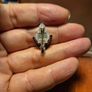 Vintage Silver Avon Calling Brooch Vintage 80s Door Knocker Pin 2cm Leam Prod Image 2