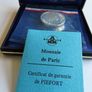 Emile Zola - X Rare Only 421 issue Piedfort - France Silver 100 Francs 1985 Image 2