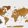 2D Premium Wooden World Map Country Borders US and Canada States Borders Country Names Country Capital Names 400 World Biggest City Names Image 3