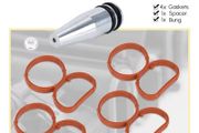 NEW Car Swirl Flap Blank Bung Flaps Removal Plug With 4 Gaskets For BMW N47 2.0D Engine Repair Replacement Accessories Kit