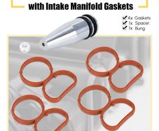 NEW Car Swirl Flap Blank Bung Flaps Removal Plug With 4 Gaskets For BMW N47 2.0D Engine Repair Replacement Accessories Kit