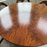 William IV style flame mahogany table & chairs Image 2