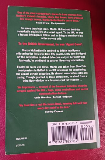 Fifty Dead Men Walking  / Martin McGartland/ 1st paperback edition/ 1998