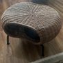 wicker footstool Image 2