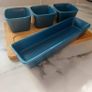 Sauce serving set blue Image 2